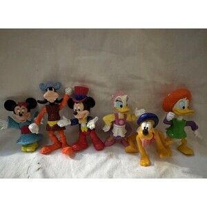 Vintage 1994 McDonald's Mickey & Friends EPCOT Adventure Figure Lot 6pc Rare